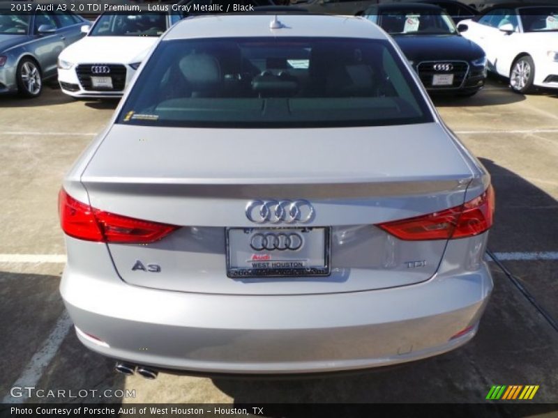 Lotus Gray Metallic / Black 2015 Audi A3 2.0 TDI Premium