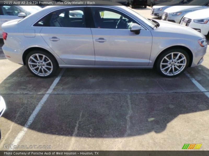 Lotus Gray Metallic / Black 2015 Audi A3 2.0 TDI Premium