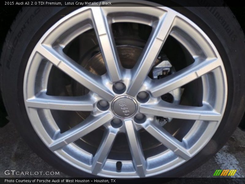 Lotus Gray Metallic / Black 2015 Audi A3 2.0 TDI Premium