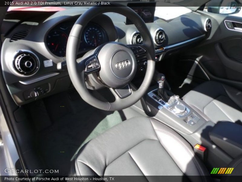 Lotus Gray Metallic / Black 2015 Audi A3 2.0 TDI Premium