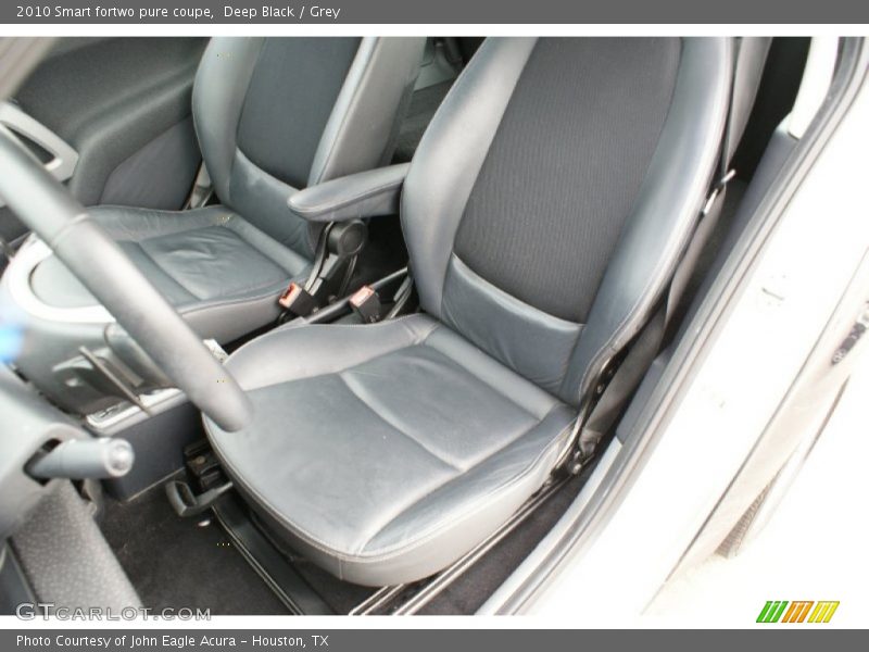 Deep Black / Grey 2010 Smart fortwo pure coupe