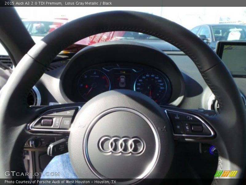 Lotus Gray Metallic / Black 2015 Audi A3 2.0 TDI Premium