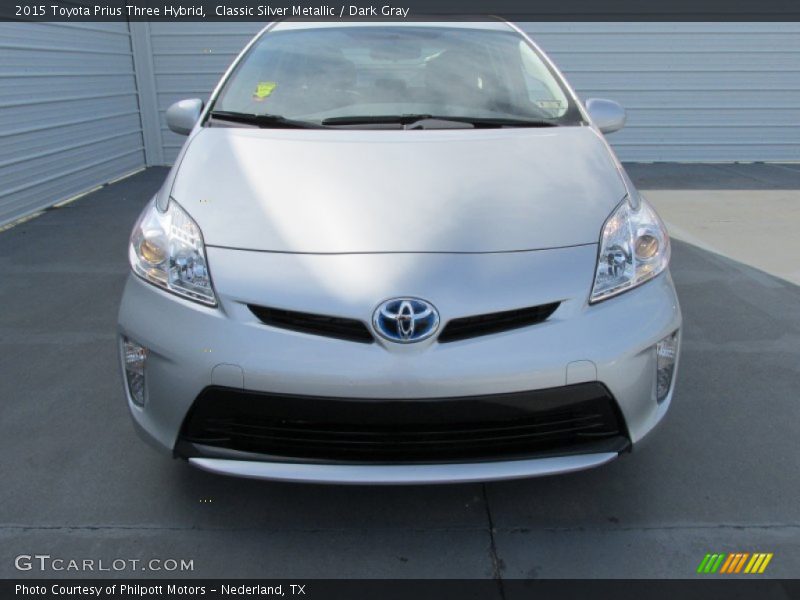 Classic Silver Metallic / Dark Gray 2015 Toyota Prius Three Hybrid