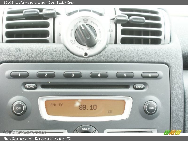 Deep Black / Grey 2010 Smart fortwo pure coupe