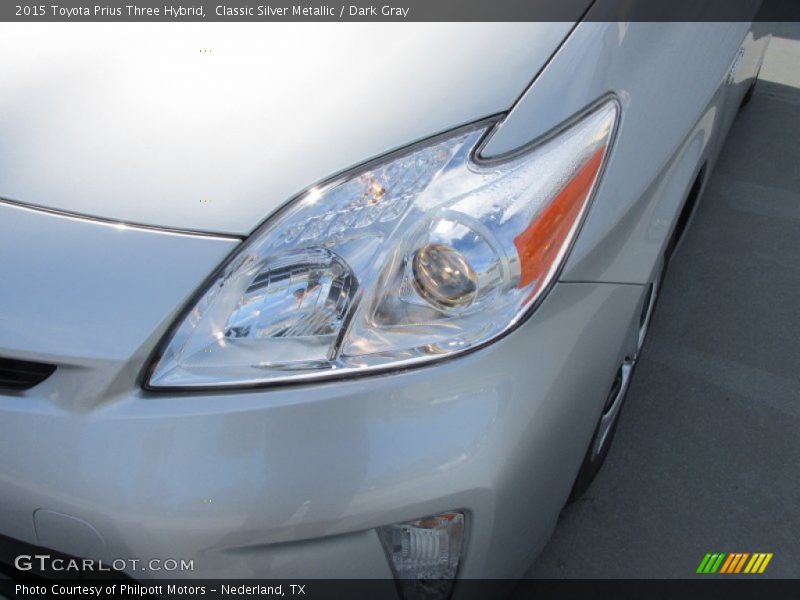 Classic Silver Metallic / Dark Gray 2015 Toyota Prius Three Hybrid