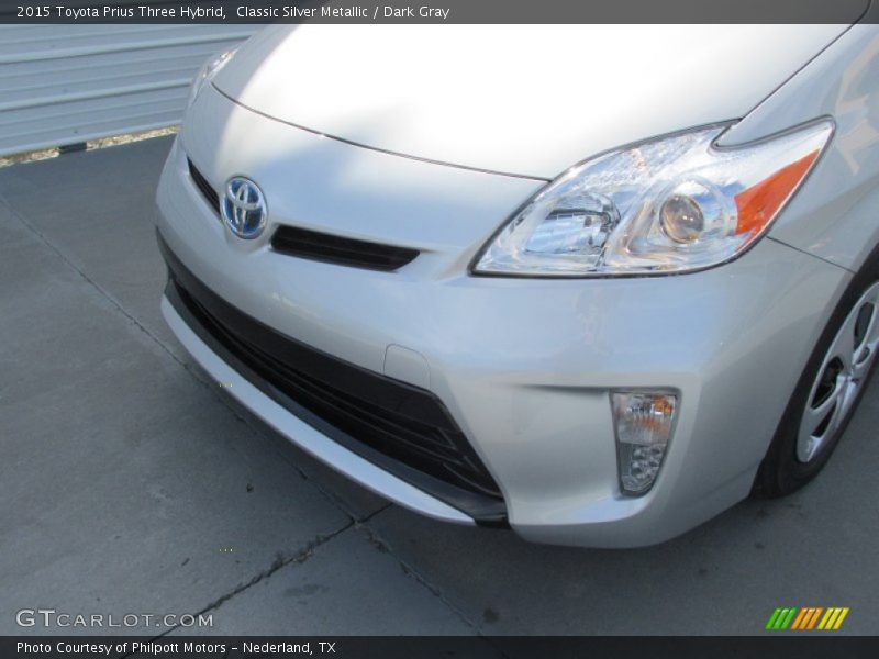 Classic Silver Metallic / Dark Gray 2015 Toyota Prius Three Hybrid