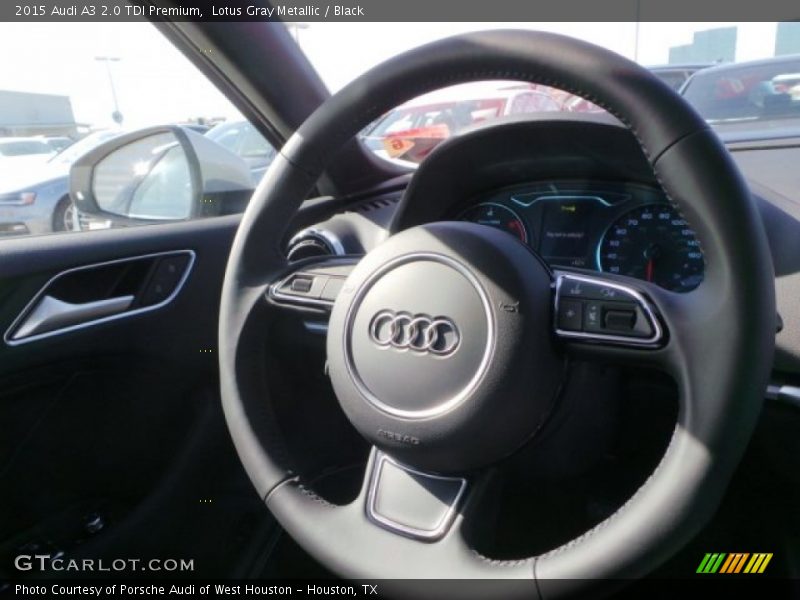Lotus Gray Metallic / Black 2015 Audi A3 2.0 TDI Premium