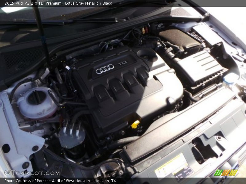 Lotus Gray Metallic / Black 2015 Audi A3 2.0 TDI Premium