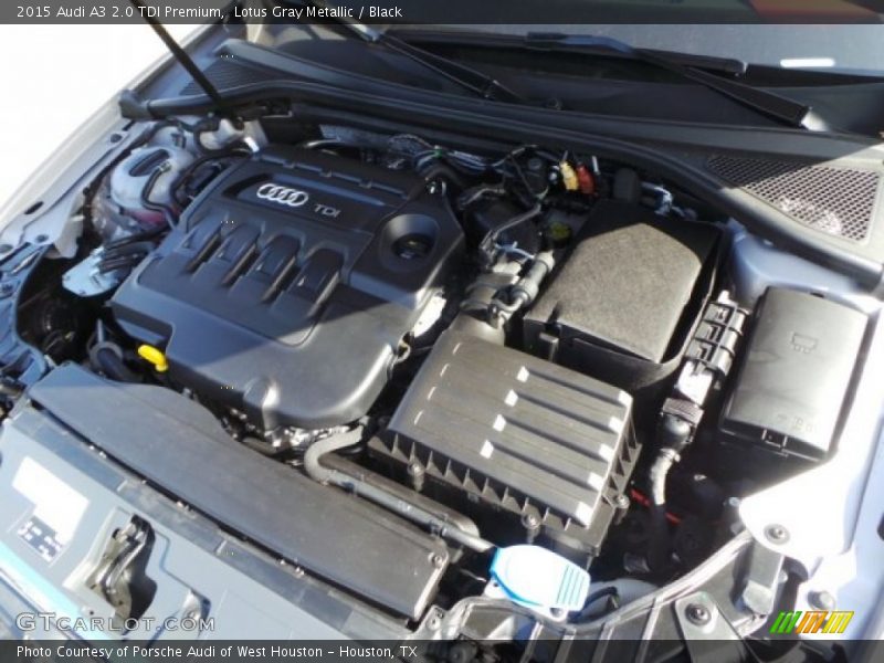 Lotus Gray Metallic / Black 2015 Audi A3 2.0 TDI Premium