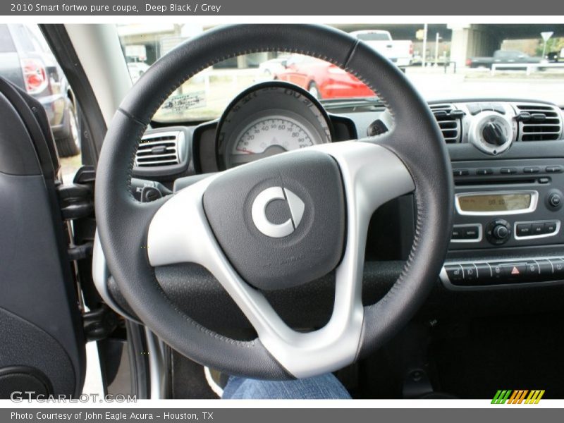 Deep Black / Grey 2010 Smart fortwo pure coupe