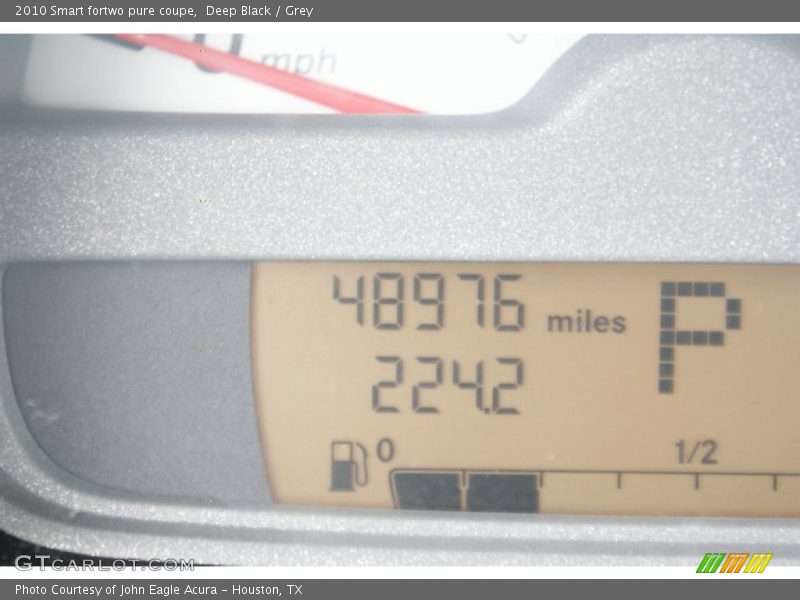 Deep Black / Grey 2010 Smart fortwo pure coupe