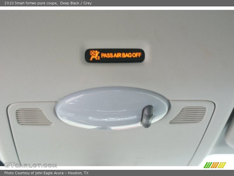 Deep Black / Grey 2010 Smart fortwo pure coupe