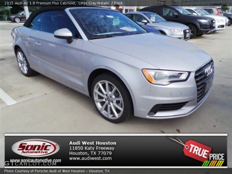 Lotus Gray Metallic / Black 2015 Audi A3 1.8 Premium Plus Cabriolet
