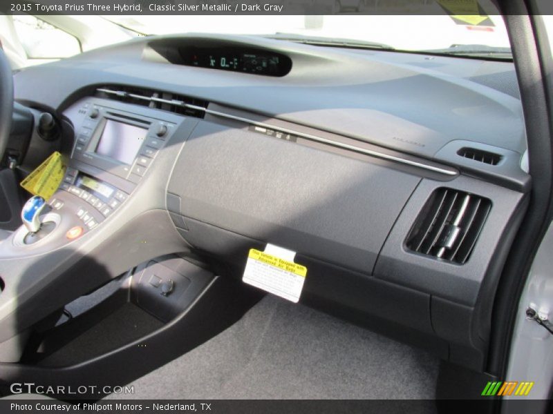 Classic Silver Metallic / Dark Gray 2015 Toyota Prius Three Hybrid