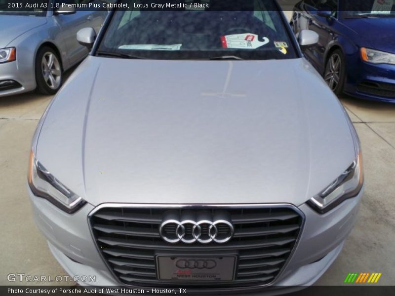 Lotus Gray Metallic / Black 2015 Audi A3 1.8 Premium Plus Cabriolet