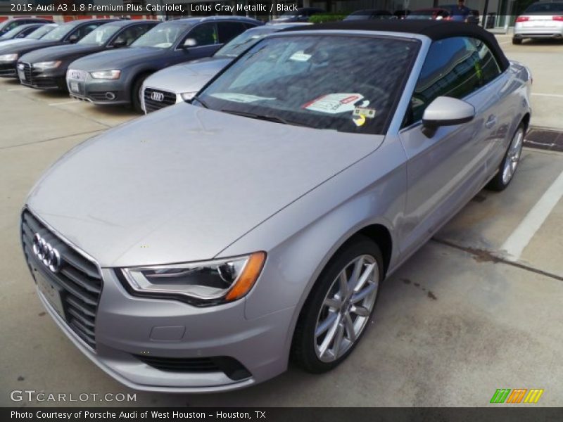 Lotus Gray Metallic / Black 2015 Audi A3 1.8 Premium Plus Cabriolet