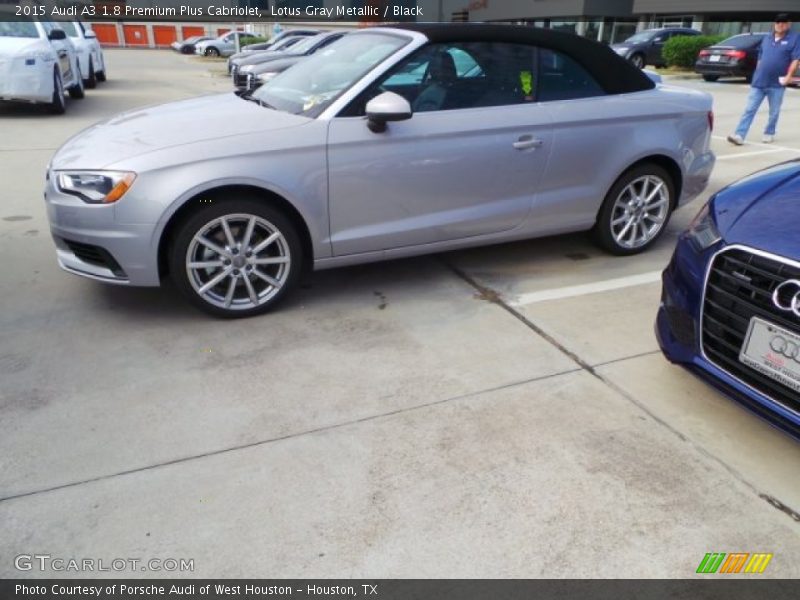 Lotus Gray Metallic / Black 2015 Audi A3 1.8 Premium Plus Cabriolet