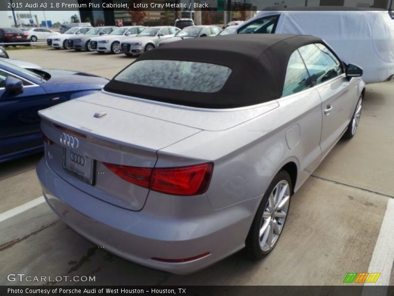 Lotus Gray Metallic / Black 2015 Audi A3 1.8 Premium Plus Cabriolet