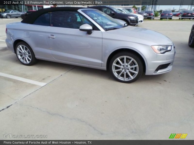 Lotus Gray Metallic / Black 2015 Audi A3 1.8 Premium Plus Cabriolet