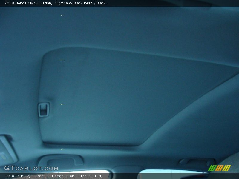 Nighthawk Black Pearl / Black 2008 Honda Civic Si Sedan