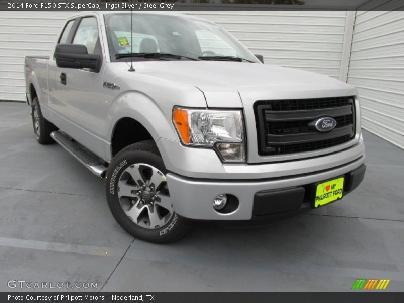 Ingot Silver / Steel Grey 2014 Ford F150 STX SuperCab