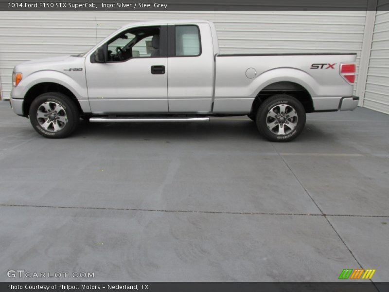 Ingot Silver / Steel Grey 2014 Ford F150 STX SuperCab