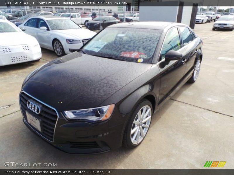 Beluga Brown Metallic / Titanium Gray 2015 Audi A3 1.8 Premium Plus