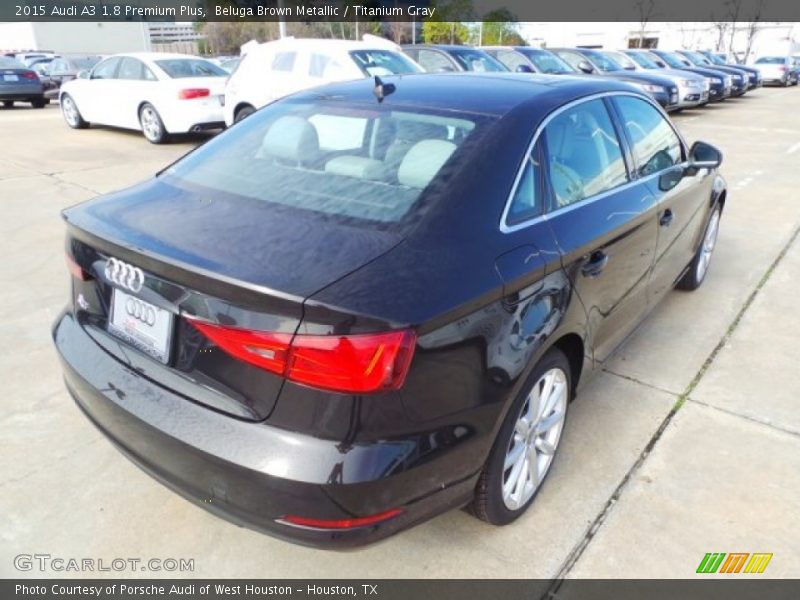 Beluga Brown Metallic / Titanium Gray 2015 Audi A3 1.8 Premium Plus