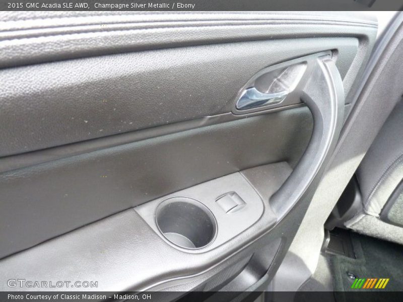Champagne Silver Metallic / Ebony 2015 GMC Acadia SLE AWD