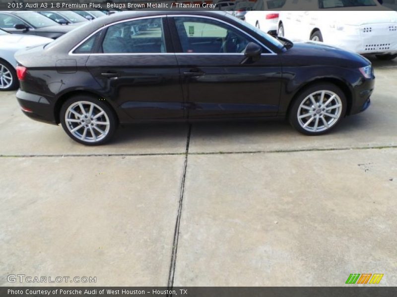 Beluga Brown Metallic / Titanium Gray 2015 Audi A3 1.8 Premium Plus