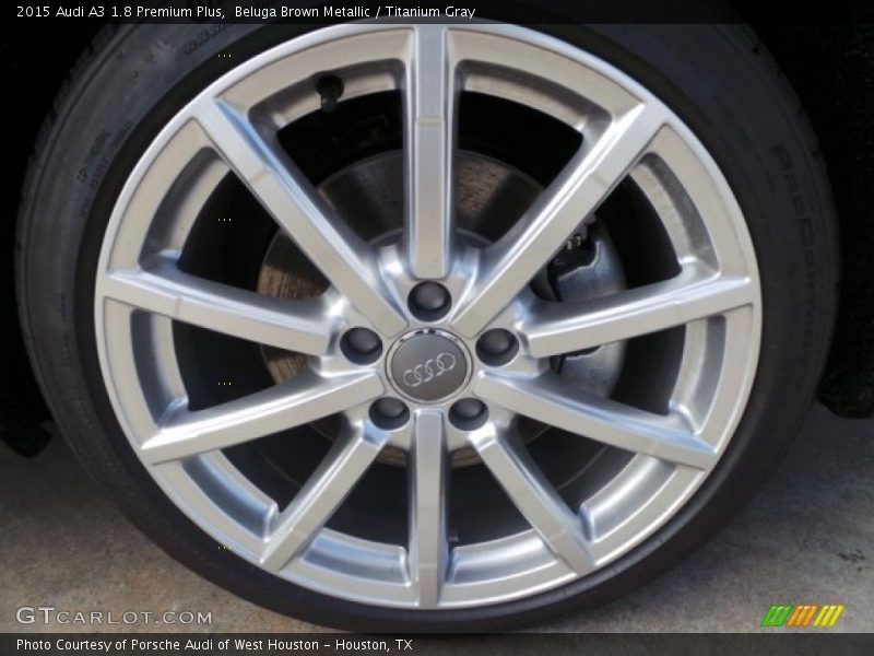 Beluga Brown Metallic / Titanium Gray 2015 Audi A3 1.8 Premium Plus