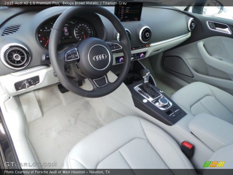 Beluga Brown Metallic / Titanium Gray 2015 Audi A3 1.8 Premium Plus