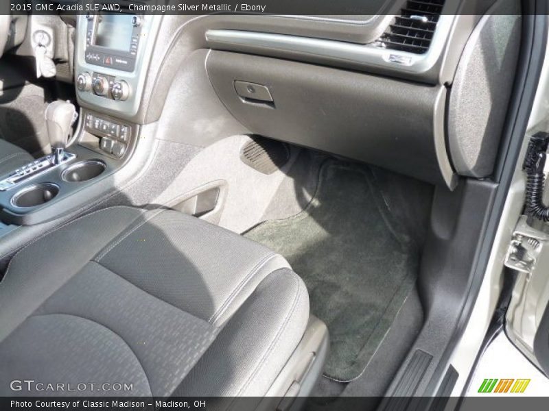 Champagne Silver Metallic / Ebony 2015 GMC Acadia SLE AWD