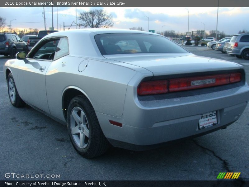 Bright Silver Metallic / Dark Slate Gray 2010 Dodge Challenger SE