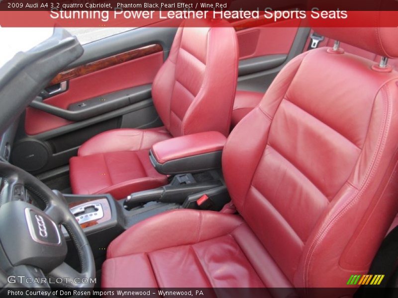 Phantom Black Pearl Effect / Wine Red 2009 Audi A4 3.2 quattro Cabriolet