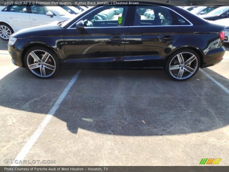 Mythos Black Metallic / Chestnut Brown 2015 Audi A3 2.0 Premium Plus quattro