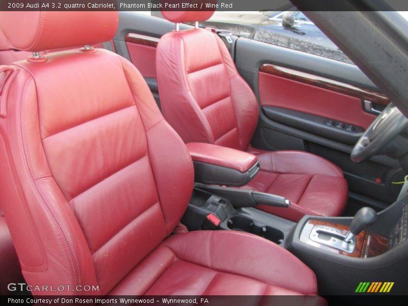 Phantom Black Pearl Effect / Wine Red 2009 Audi A4 3.2 quattro Cabriolet