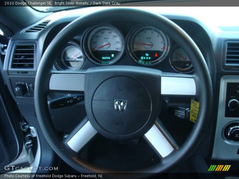 Bright Silver Metallic / Dark Slate Gray 2010 Dodge Challenger SE