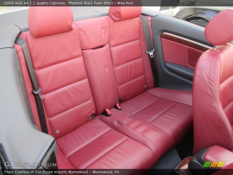 Phantom Black Pearl Effect / Wine Red 2009 Audi A4 3.2 quattro Cabriolet