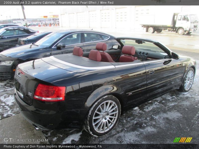 Phantom Black Pearl Effect / Wine Red 2009 Audi A4 3.2 quattro Cabriolet