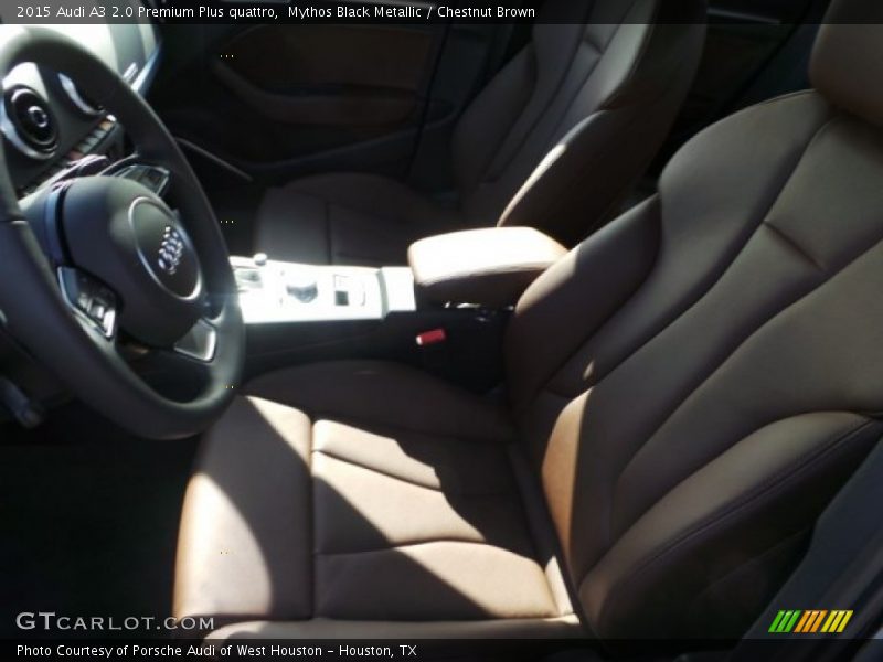 Mythos Black Metallic / Chestnut Brown 2015 Audi A3 2.0 Premium Plus quattro