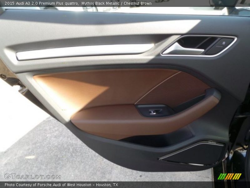 Mythos Black Metallic / Chestnut Brown 2015 Audi A3 2.0 Premium Plus quattro
