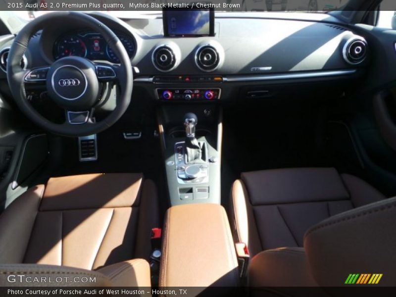 Mythos Black Metallic / Chestnut Brown 2015 Audi A3 2.0 Premium Plus quattro