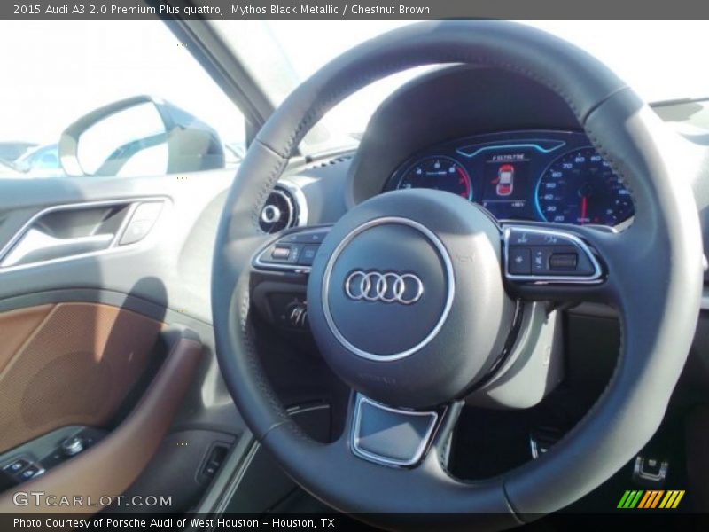 Mythos Black Metallic / Chestnut Brown 2015 Audi A3 2.0 Premium Plus quattro
