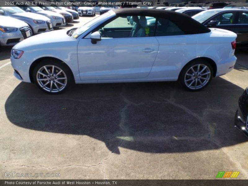 Glacier White Metallic / Titanium Gray 2015 Audi A3 1.8 Premium Plus Cabriolet