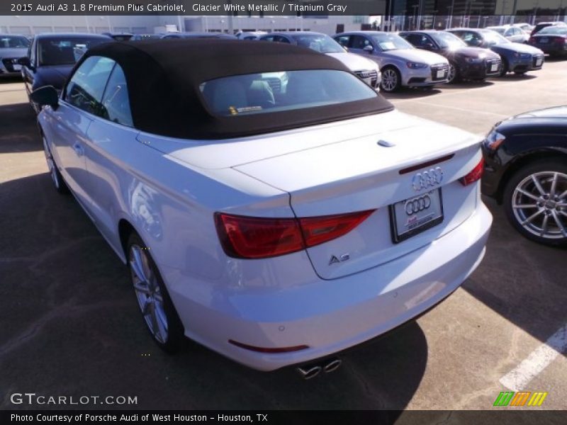 Glacier White Metallic / Titanium Gray 2015 Audi A3 1.8 Premium Plus Cabriolet