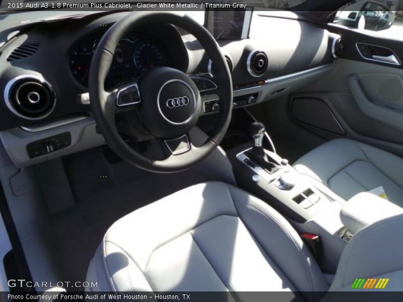 Glacier White Metallic / Titanium Gray 2015 Audi A3 1.8 Premium Plus Cabriolet