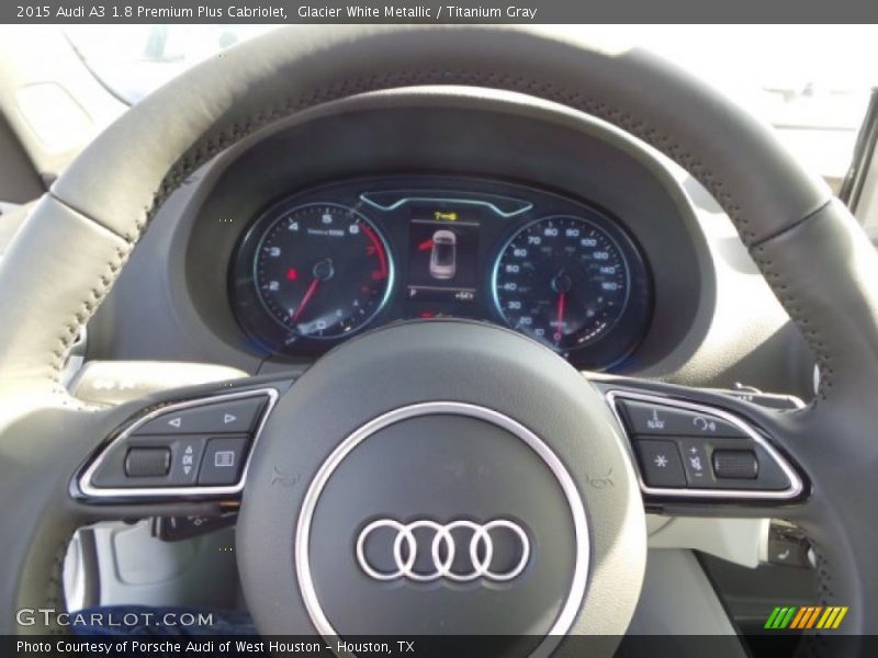 Glacier White Metallic / Titanium Gray 2015 Audi A3 1.8 Premium Plus Cabriolet