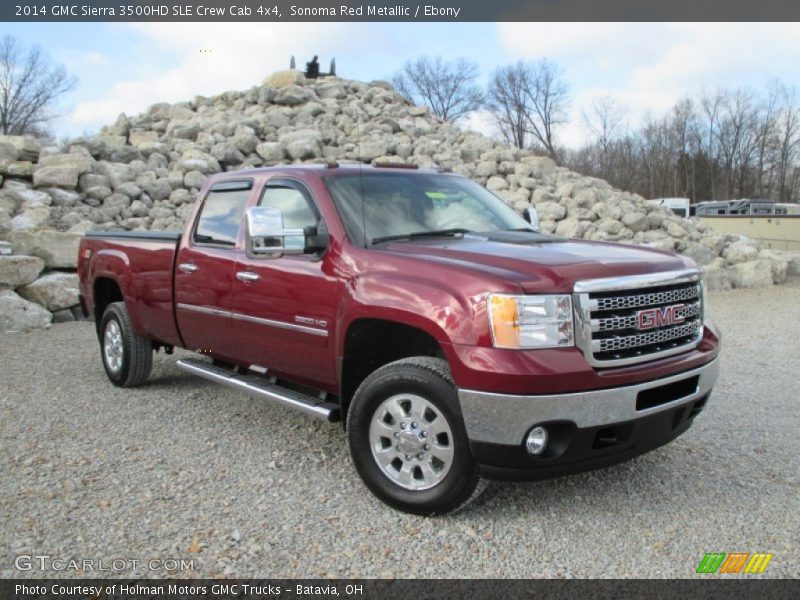 Front 3/4 View of 2014 Sierra 3500HD SLE Crew Cab 4x4