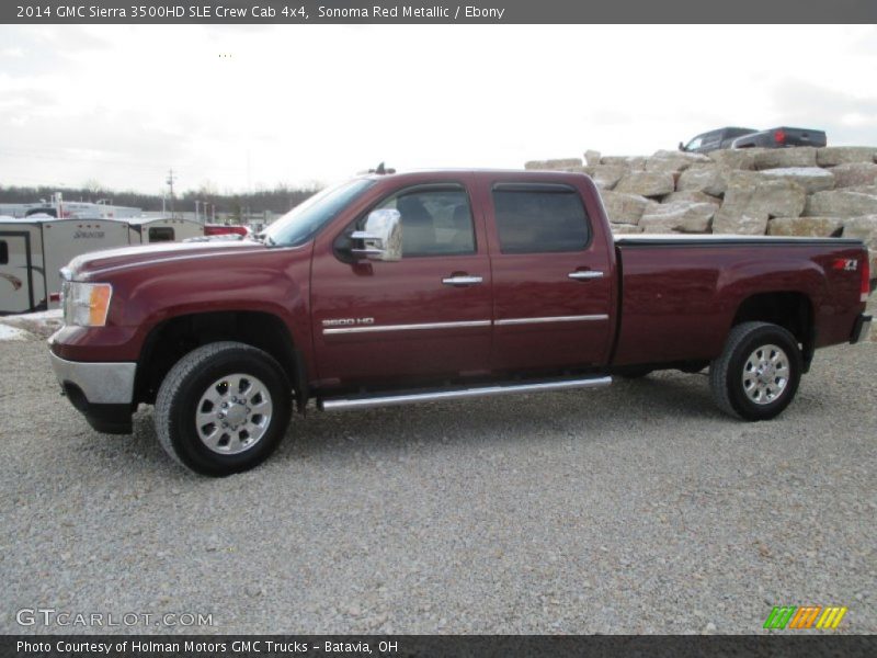  2014 Sierra 3500HD SLE Crew Cab 4x4 Sonoma Red Metallic